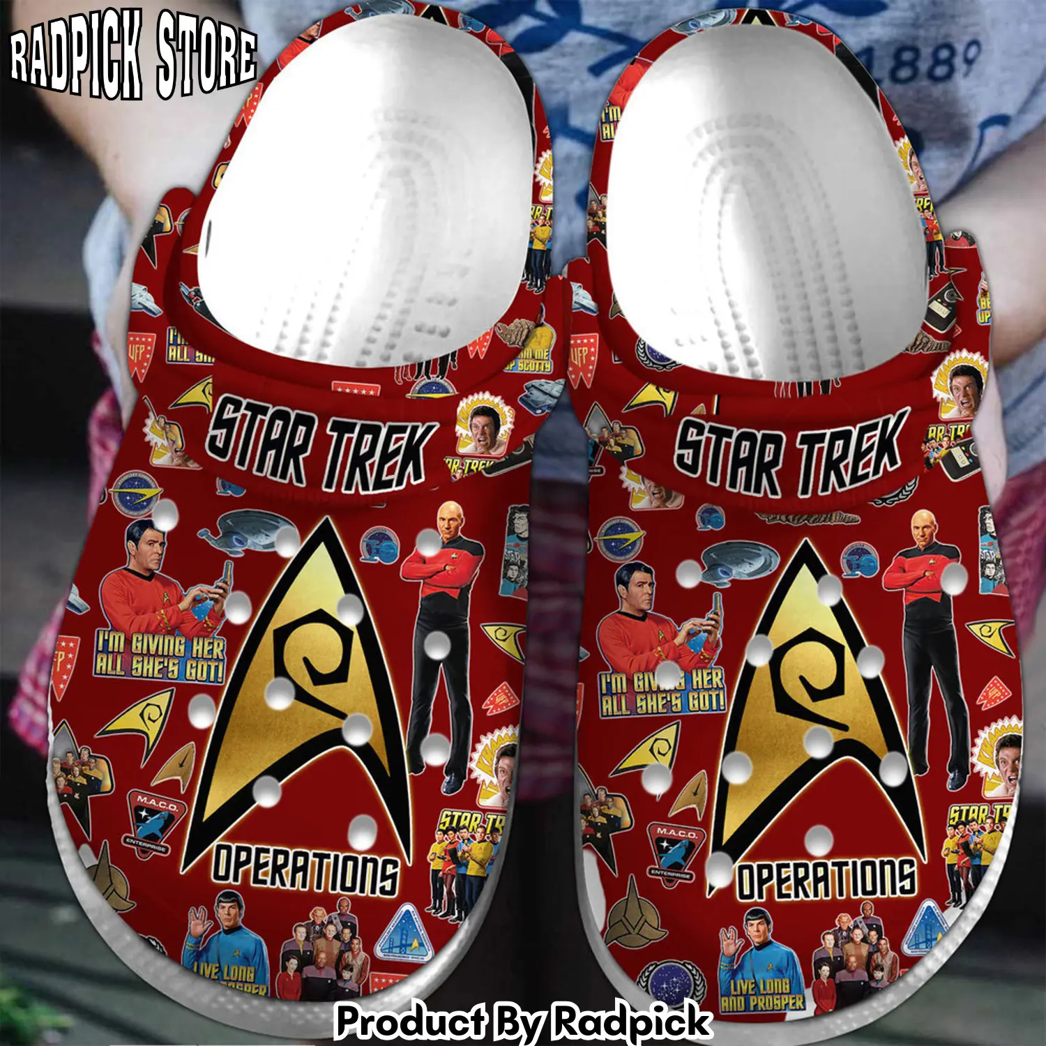 Radpick star trek movie clogs shoes comfortable for men women ps3 rp6521246